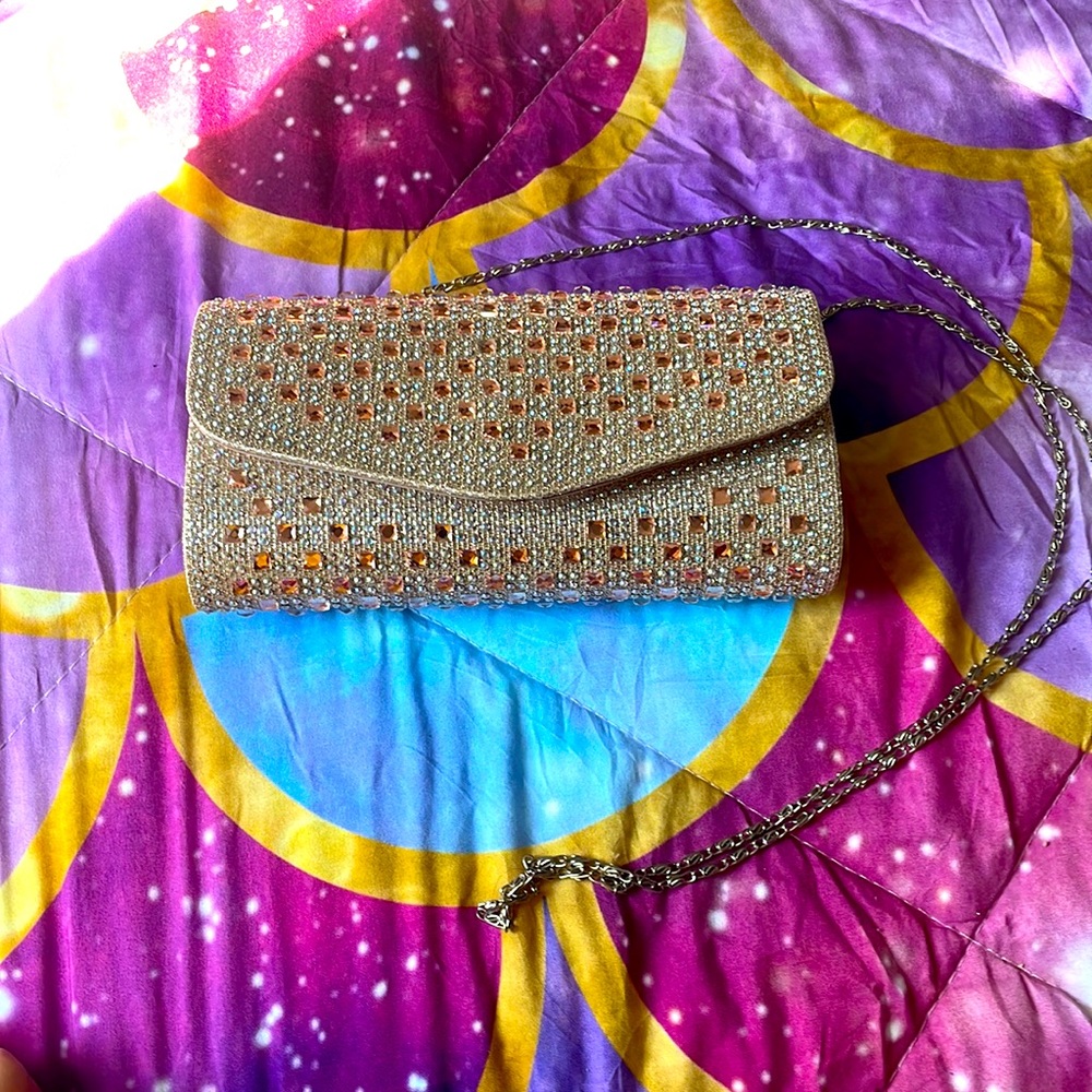 Rose gold mini bag